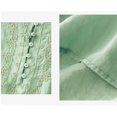 thumbnail image 5 of Green Women's Short Sleeve T-shirt, Women'S Vintage Cotton Linen Round Neck Embroidery Loose Mid Sleeve T Shirt Top,Women's Short sleeve T-shirt L, 5 of 6