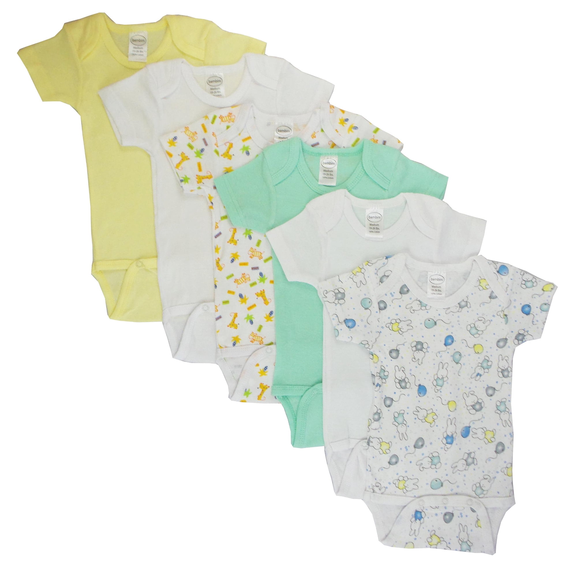 Bambini CS-004S-005S Boys Short Sleeve with Printed Assorted - Small