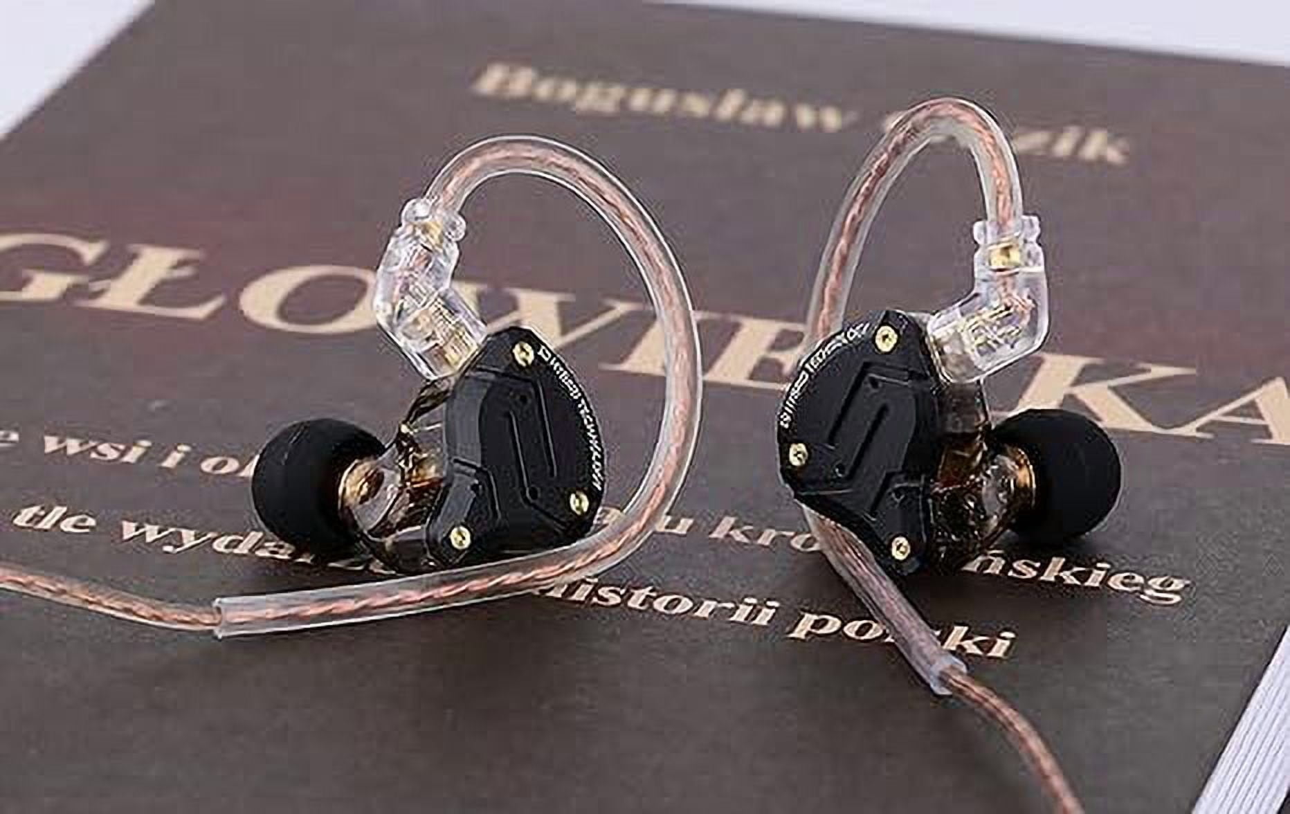 KZ ZS10 Pro IEM Headphone, in Ear Monitor Headphone, 4BA 1DD KZ Earphone Multi Driver in Ear Earphone IEM, KZ Earphone, on Stage Monitor for Singer Guitarist Drummer (Matte Black No Mic)