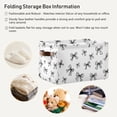 thumbnail image 5 of Ryvnso Line Bows Storage Basket Large Bin Foldable Boxes Toys Organizer 14.2x10.2x8.3in 2 PCs, 5 of 8