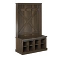 thumbnail image 1 of Knox County Entryway Bench with Hall Tree, Brown Oak, 1 of 9