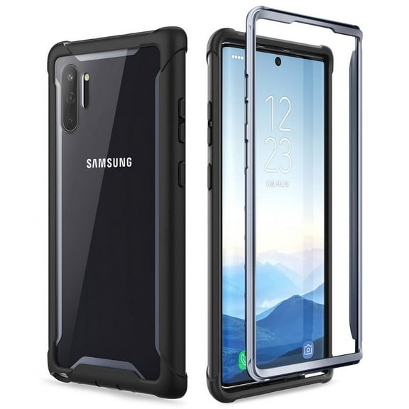 i-Blason Ares Series Case Designed for Galaxy Note 10 ((2019 release), Rugged Clear Bumper Case Without Built-in Screen Protector(Black)