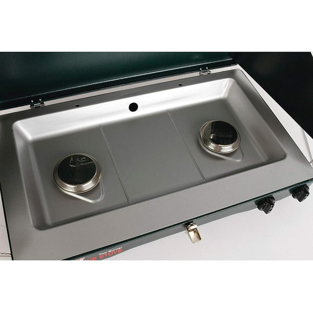 Coleman 2-Burner Propane Camping Stove, 20,000 BTUs with Wind