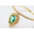 thumbnail image 4 of Womens Gold Plated European Crown Ring With Zircon Glass Inlay Fashion Copper Ring Elegant Thai Gift Anniversary Ring, 4 of 4