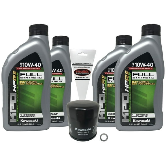 Kawasaki  OEM Full Synthetic Oil Change Kit for 1995-2006 Vulcan 800