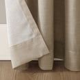 thumbnail image 3 of No. 918 Daniela 1-Piece Linen Blend Semi-Sheer Rod Pocket Curtain Panel, 54"x84", Taupe, 3 of 8