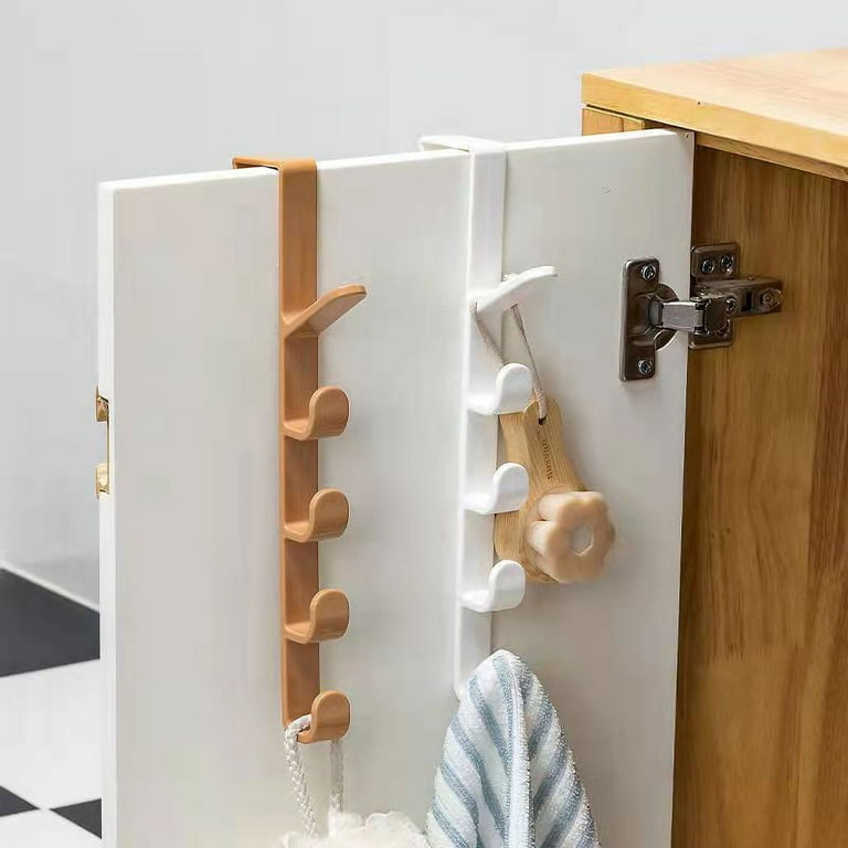 Casewin 2 Pcs Over The Door Hook Towel Rack Coat Hanger for Bedrooms Closets Bathrooms Black Walmart