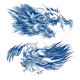 thumbnail image 1 of Etiqueta Engomada Del Tatuaje Las Ángel Animal 2PCS Durable para Hombres Y Mujeres, 1 of 9