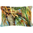thumbnail image 1 of Carolines Treasures  Orange Top Palm Tree Canvas Fabric Decorative Pillow, 1 of 1