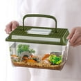 thumbnail image 6 of Standard Faunarium Reptile Tank Transport Portable Habitat Feeding Boxes with Handle for Gecko, 6 of 8