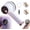 White, variant on Qczoyp Rechargeable Fabric Shaver Fuzz Remover, Electric Lint Remover Shaver, 3 Modes Lint Remover for Clothes, Digital LED Display to Remove Pilling for Clothes Furniture Couch (Purple)
