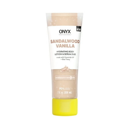 ONYX Professional Body Lotion & Serum with Ceramide NP & Blue Tansy, Sandalwood Vanilla, 7 oz