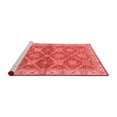 thumbnail image 2 of Ahgly Company Machine Washable Indoor Rectangle Abstract Red Modern Area Rugs, 2' x 4', 2 of 4