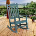 thumbnail image 2 of Flash Furniture Winston All-Weather Poly Resin Rocking Chair in Teal, 2 of 10