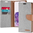 thumbnail image 1 of TopSave Goospery CANVAS Card Holder Fabric Folio Wallet Flip Case For Samsung Galaxy S25 Edge 6.7", Gray, 1 of 1