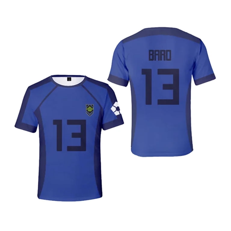 Blue Lock Anime T Shirts 2024 Summer Mens Short Sleeved Cartoon