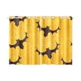 thumbnail image 3 of MKHERT Black Bat Pattern Window Curtains Kitchen Curtain Room Bedroom Drapes Curtains 26x39 inch, 2 Piece, 3 of 3