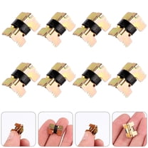 Luxshiny 50Pcs Spring Hinges For Small Box Iron Square Stabilizing Opening And Closing