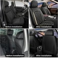 thumbnail image 5 of AOMSAZTO 2 Front Seat Cover Fit for Ford Ranger 2007-2025 | Faux Leather Seat Covers Waterproof Car Seat Covers Protector | Compatible with Airbag & Easy to Install (2 Seats, Goleden Line), 5 of 7