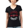 thumbnail image 4 of Women's G-III 4Her by Carl Banks Black Arizona Diamondbacks Super-Slim Fit Lightweight City Graphic V-Neck T-Shirt, 4 of 5
