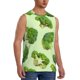 thumbnail image 2 of Balery Broccoli 3 Camisetas sin mangas para hombre, absorbe la humedad y protege contra el mal olor.-Medium, 2 of 7