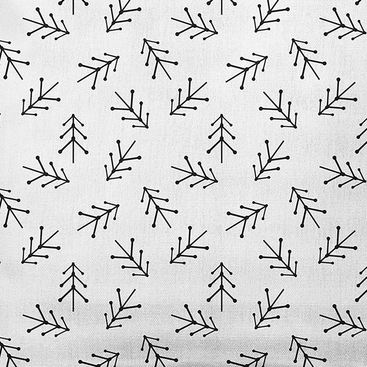 Simply Daisy Snow Colored Scattered Trees Winter Soft Spun Polyester Decorative Throw Pillow, 20" x 20"