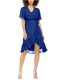 thumbnail image 1 of Calvin Klein Womens Chiffon High-Low Dress blue 8, 1 of 1