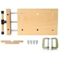 thumbnail image 5 of Woodworking Bench Vise Portable Hard Wood Workbench with 2 G-Type Fixing Clips, 4 Limit Blocks, Quick-Release Handle, Work Benches for Wood Processing,, 5 of 17
