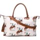 thumbnail image 1 of Bolso de fin de semana de vaca para mujer Bolso de lona para la noche Bolsos de viaje grandes para mujer Bolsos de fin de semana con correa para el hombro Geometría, 1 of 5
