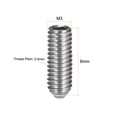 thumbnail image 2 of Unique Bargains M3 x 8mm 304 Stainless Steel Spring Hex Socket Ball Point Set Screws 20 Pack, 2 of 5