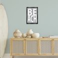 thumbnail image 4 of Stupell Industries Tropical Beach Word on Grey Black Floating Frame Canvas Art, 17 x 25, by Jamie MacDowell, 4 of 8
