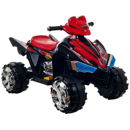 Ride On Toy Quad, Battery Powered Ride On Toy ATV Four Wheeler With Sound Effects by Hey! Play! – Toys for Boys and Girls, 2 - 5 Year Olds
