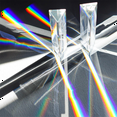 thumbnail image 3 of 4pcs 6 Inch Clear Optical Lens Glass Triangular Prism for Photography Science Classroom Rainbow Maker Art Decor, 3 of 6
