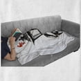 thumbnail image 6 of Rowan Soft Flannel Fleece Throw Blanket, Street Lantern Among Snowy Rowan Branches Christmas Winter Season, Cozy Plush for Indoor and Outdoor Use, 70" x 90", Charcoal Grey Orange, by Ambesonne, 6 of 6