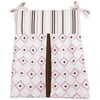 Little Bedding by NoJo - Ivy League Argyle Diaper Stacker, Pink