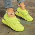 thumbnail image 4 of Domzle Women's Running Shoe Lightweight Fashion Sneaker for Jogging Walking Light Workouts Yellow 37, 4 of 6
