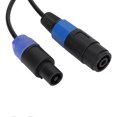 thumbnail image 3 of Professional Speaker Cable Male to Female, 4 Conductor Plug, Ohm Head, Speaker Cable for Speaker, 3 of 4