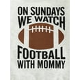 thumbnail image 6 of Inevnen Todderl Kids Baby Boy Girl Football Sweatshirt On Sundays We Watch Football with Daddy Mommy Pullover Top, 6 of 7