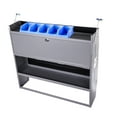 thumbnail image 3 of AA Products Inc. P-SH-5PB Plastic Storage Stacking Bin for SH-4603(32" W * 46" H) Shelf Unit Shelf Accessories, 10-Inch by 6.2-Inch by 4.5-Inch, Blue, Case of 5, 3 of 5