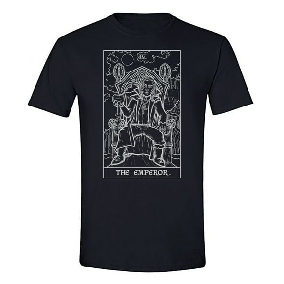The Ghoulish Garb The Emperor Tarot Card Shirt Terror Tarot Shadow Edition Small