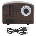 thumbnail image 1 of Radio FM portátil y barra de sonido para música con conectividad inalámbrica Altavoz Bluetooth estilo madera, 1 of 8
