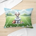 thumbnail image 3 of Happy Easter Hello Spring Jack Russell Terrier Playing Football Pillow Cushion Double Sided Parson Jack Dog Lover Throw Pillow - 13003, 3 of 4