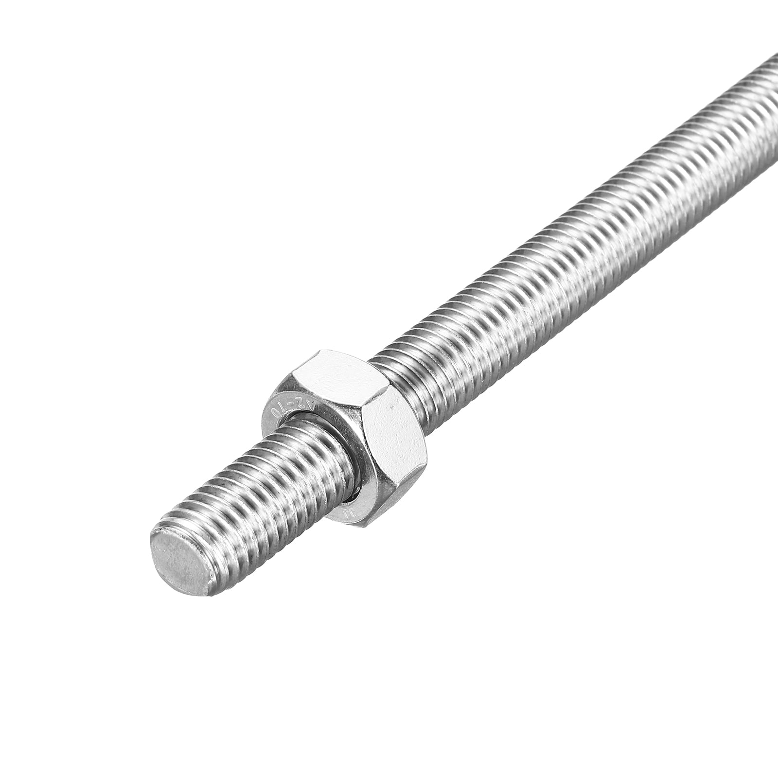 Fully Threaded Rod M14 x 350mm 2mm Pitch 304 Stainless Steel Right Hands 1pcs