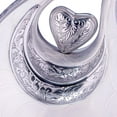 thumbnail image 3 of Large White Teardrop Urn with Silver Heart for Human Ashes - Urns for Adult Men/Male and Women - Cremation Urns for Ash, Funeral/Burial Urns, Decorative and Keepsake ERN, Heart Urn, 2.5 LTR, 3 of 8