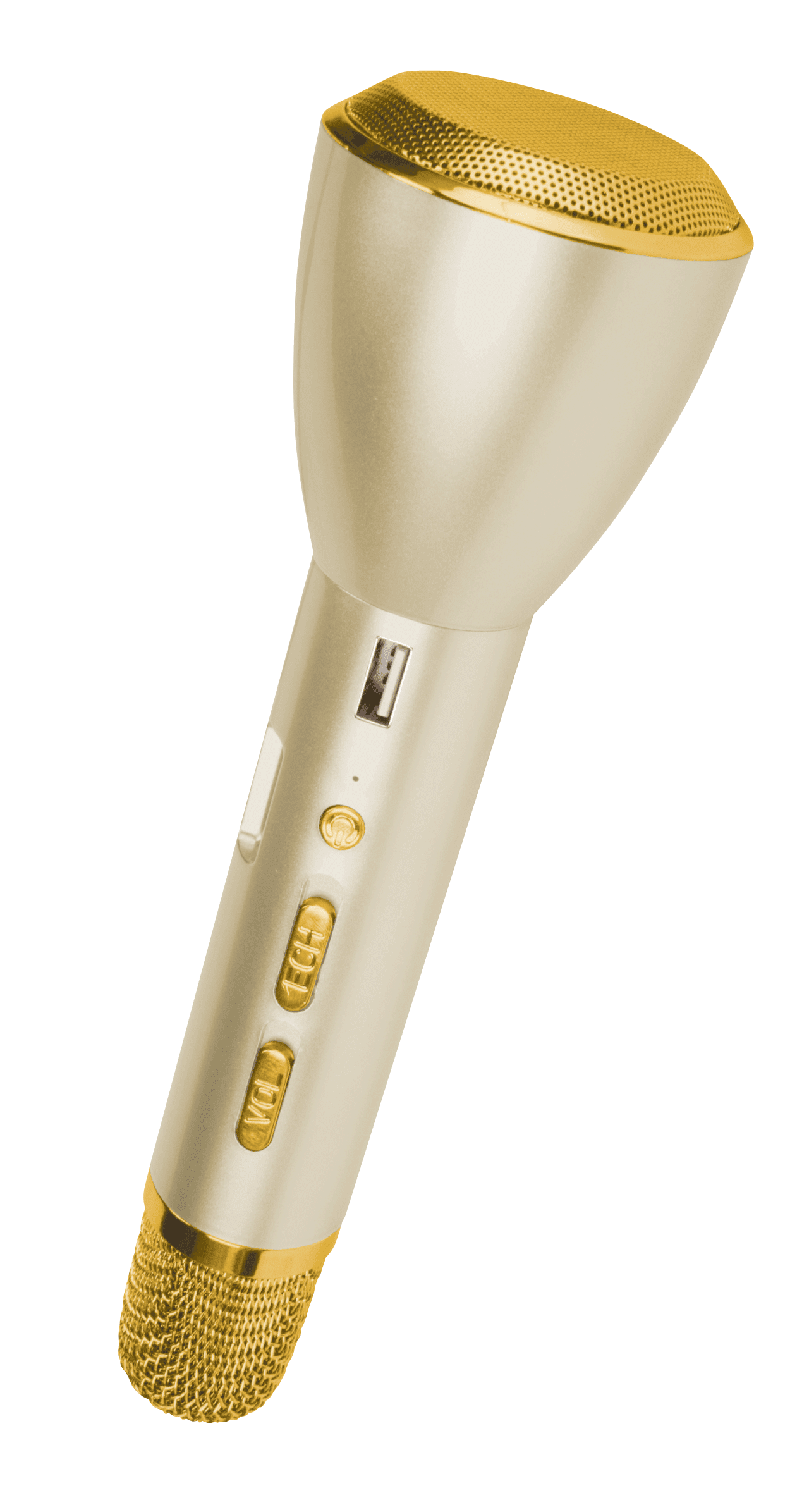 Singalong Bluetooth Wireless Karaoke Microphone and Speaker (Gold