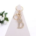 thumbnail image 4 of Metal Crystal Letter Keychain DIY Rhinestone Backpack Pendant, 4 of 6