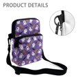 thumbnail image 5 of Eheartsgir Ghost Bat Design Lightweight Crossbody Bag, Polyester Crossbody Purse Back Zipper Pocket Phone Purse Bags for Shop Hiking, 5 of 7