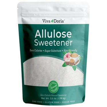 Viva Doria Allulose Sweetener | Zero Calorie Sugar Substitute | Great for Coffee, Tea, Cooking and Baking | Keto Friendly | Non-Erythritol, GMO Free, Gluten Free & Vegan Sweetener, 3.5 lb