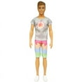 Fashion Cute 12 pcs/Set =4 Shoes+4 Clothes for Barbie Ken Tops & Pants ...