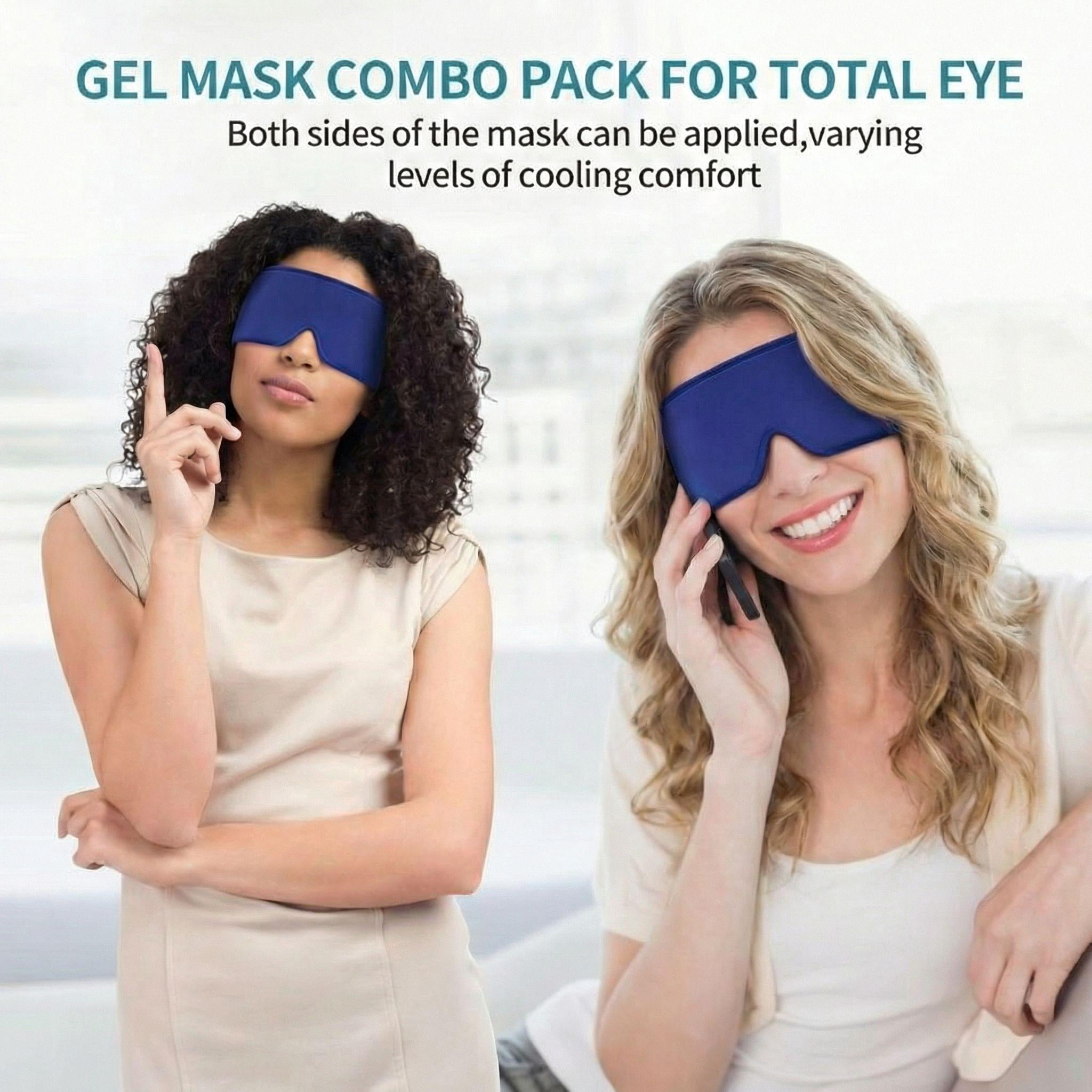 FACEMOON Weighted Cooling Eye Mask for Puffy Eyes Comfort Dark Circles Relief Sleep Essential Design